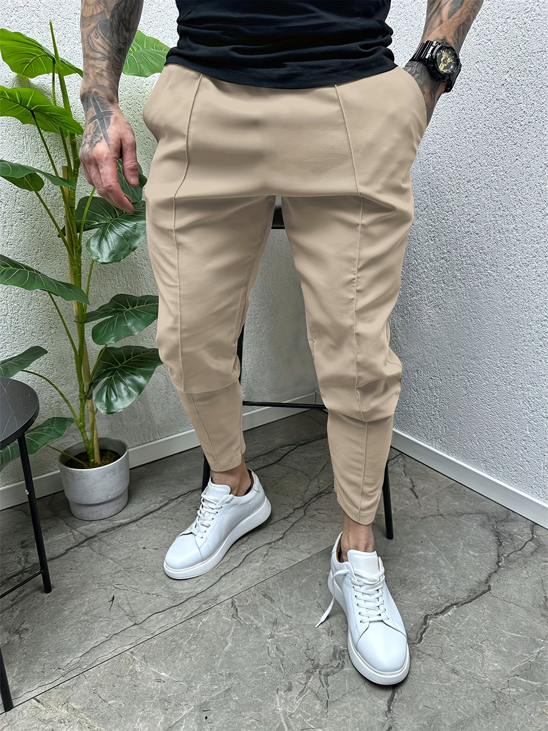 Herrenhosen | Slim fit | Kordelzug | Casual & Outdoor | Frühling & Herbst