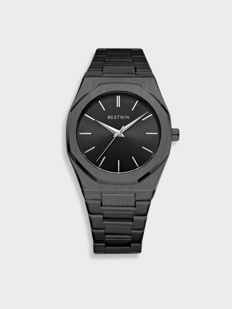 Zeitlose Edelstahl Vintage Uhr für Herren mit klassischer Eleganz | BESTWIN