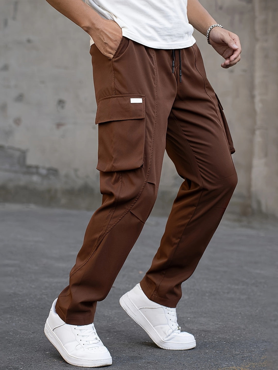 Herren Cargo-Hose | Mehrere Taschen | Trendy & Bequem | Non-Stretch