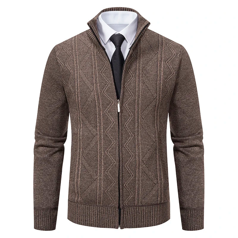 Luxuriöse Strickjacke | Warm & Stylisch | Business & Casual Eleganz | Polyester