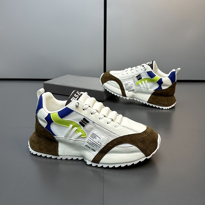 Herren Plateauschuhe | Bequem & Trendy | Zum Wandern & Joggen | Ganzjahres-Schnürschuh
