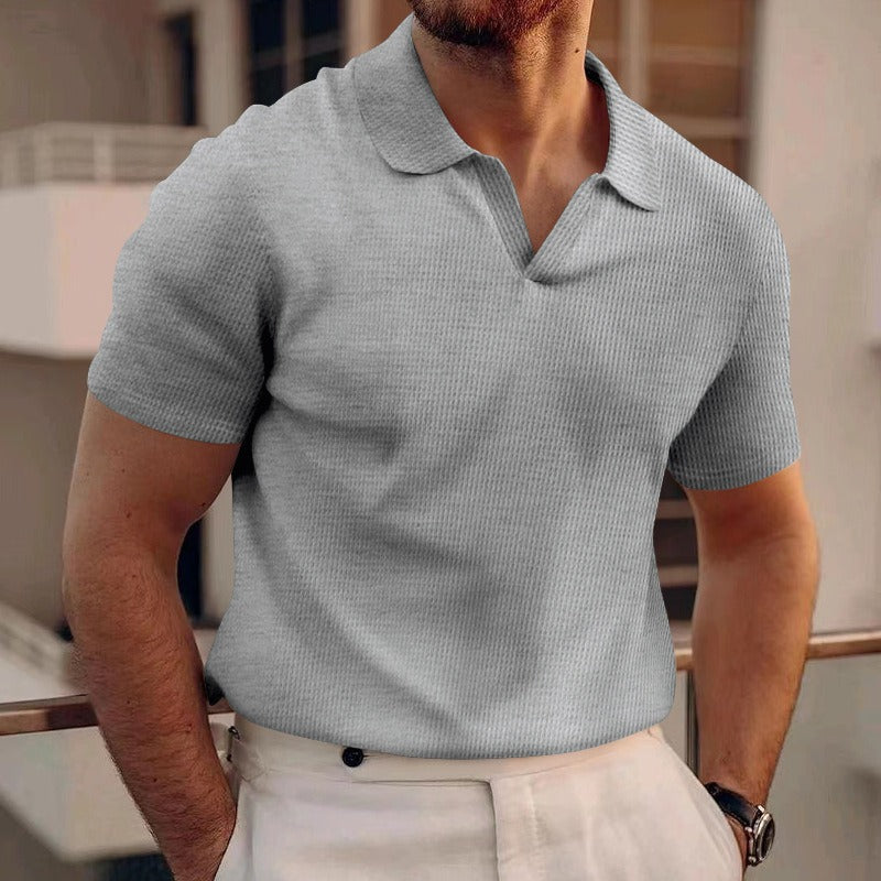 Herren Polo | Kurze Ärmel & Atmungsaktives Material | Lässig für Sommer & Urlaub