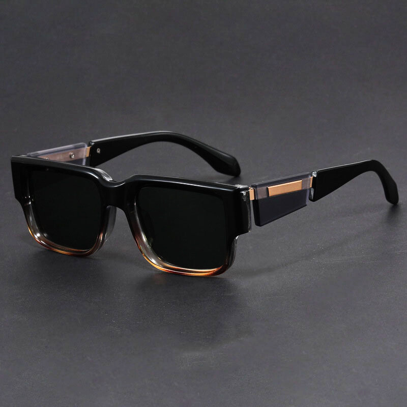 Polarisierte Herren-Sonnenbrille | Acetat-Rahmen | UV400-Schutz | Breites Design