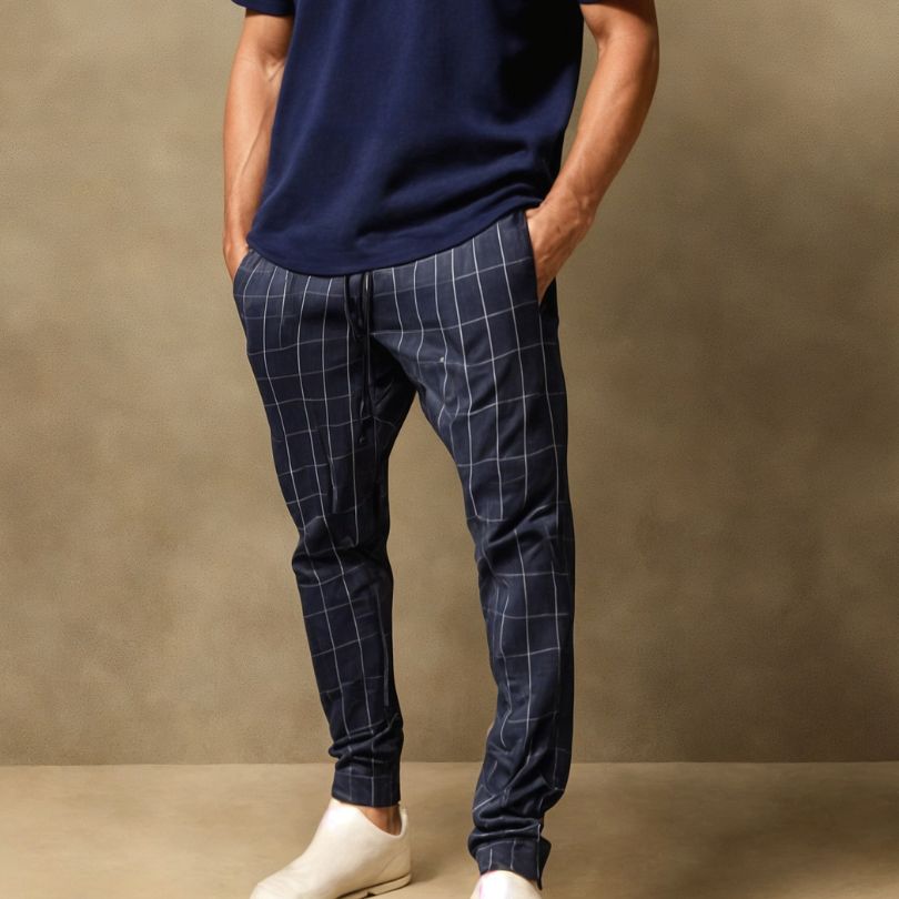 Anspruchsvolle Herren-Karohose mit zeitloser Eleganz und höchstem Komfort | Olivier