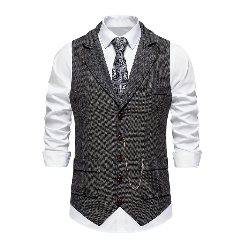 Elegante Vintage-Herrenstrickjacke mit klassischem Charme und zeitloser Raffinesse | Morris