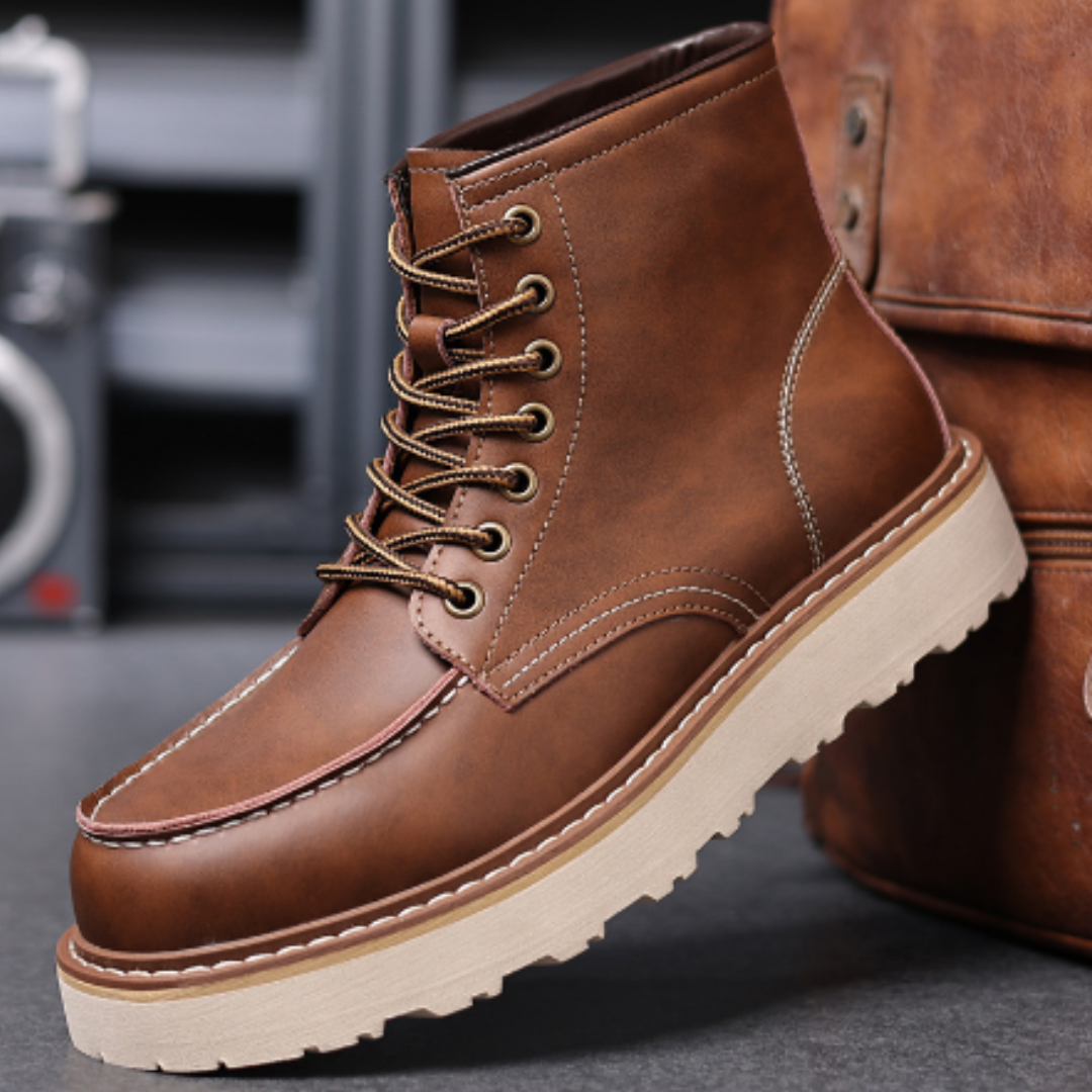 Premium-Winterstiefel mit Schnürverschluss für Männer für Wärme und Haltbarkeit | Roan