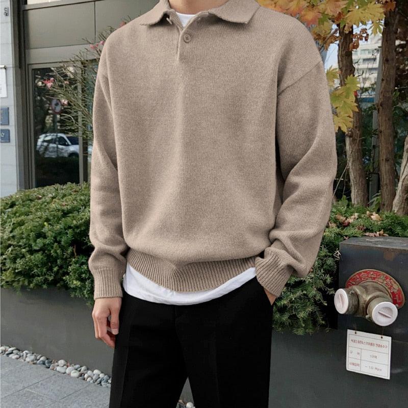 Eleganter Woll-Polopullover mit Knopfleiste für mühelosen Stil und Wärme | Gabriel