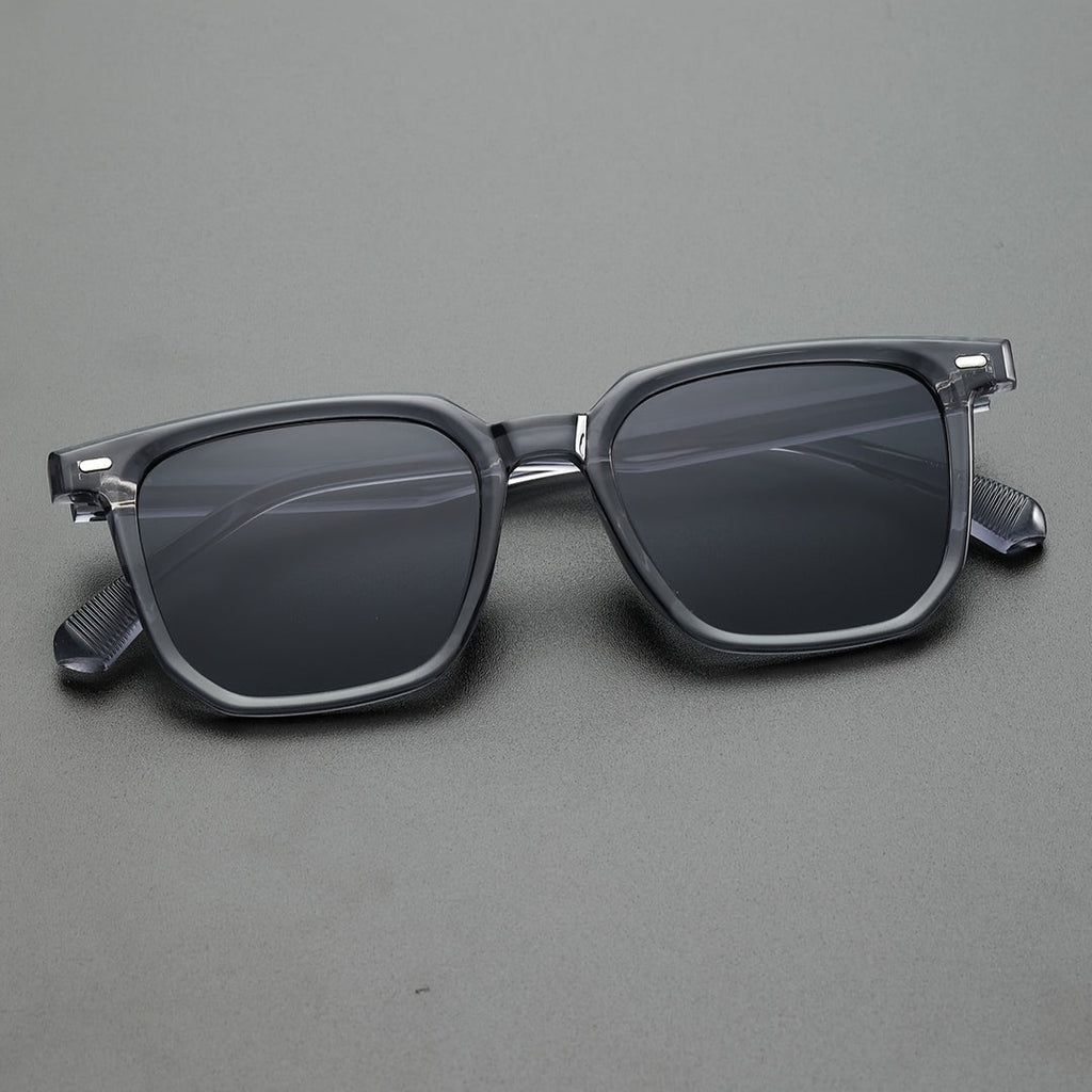 Herren-Sonnenbrille | Vintage Square Frame | Langlebig & leicht | Casual Eyewear