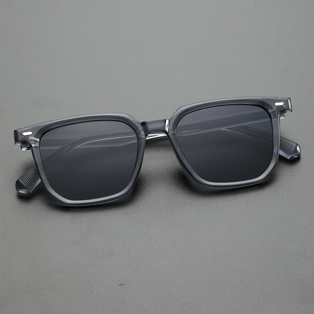Herren-Sonnenbrille | Vintage Square Frame | Langlebig & leicht | Casual Eyewear
