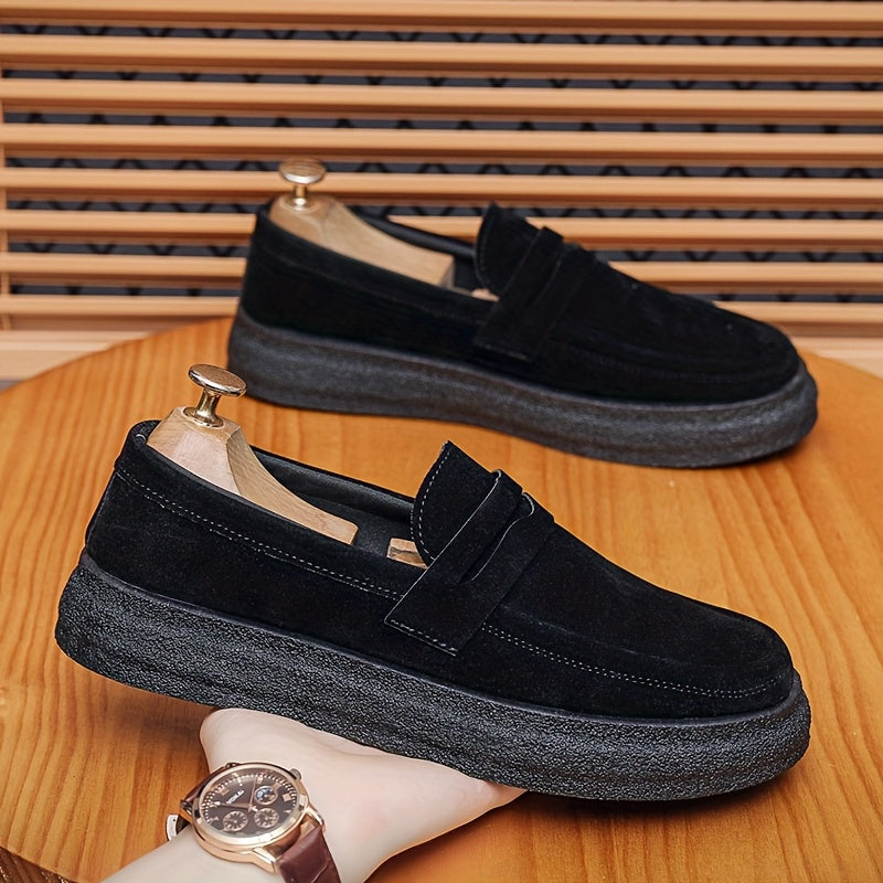 Herren Loafers | Vintage Casual | Bequeme dicke Sohle | Slip-On