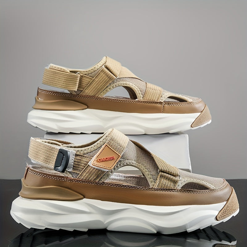 Herren Wandersandalen | Dicke Sohle & Anti-Rutsch | Bequem & Stylisch | Für Strand & Outdoor