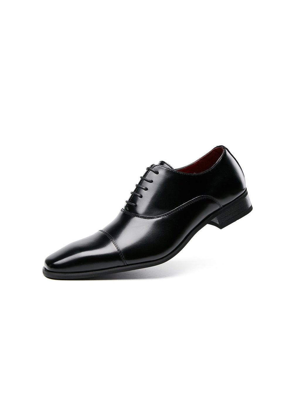 Herrenschnürschuhe | Echtes Leder | Polierte Oberfläche & Klassisches Design | Formell & Bequem