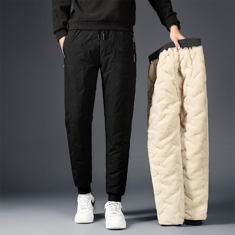 Winter-Jogginghose aus dicker Lammwolle für Männer für Wärme und Komfort | Wesley