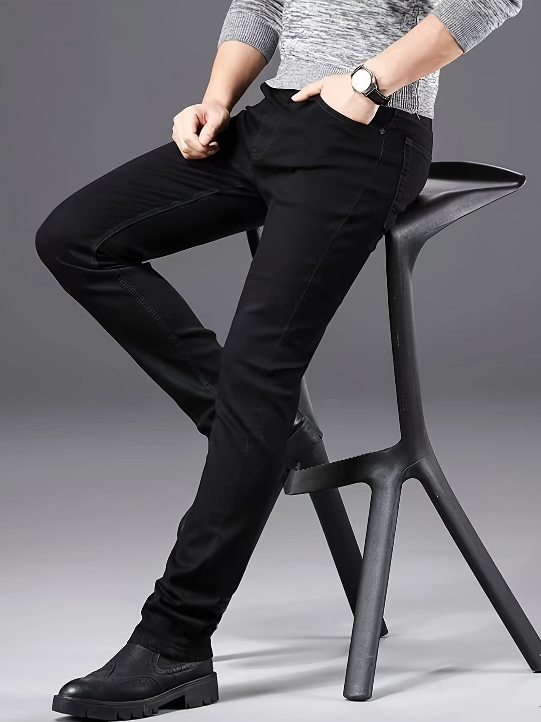 Herrenjeans | Slim fit | Elastisch & Trendy | Gerades Bein