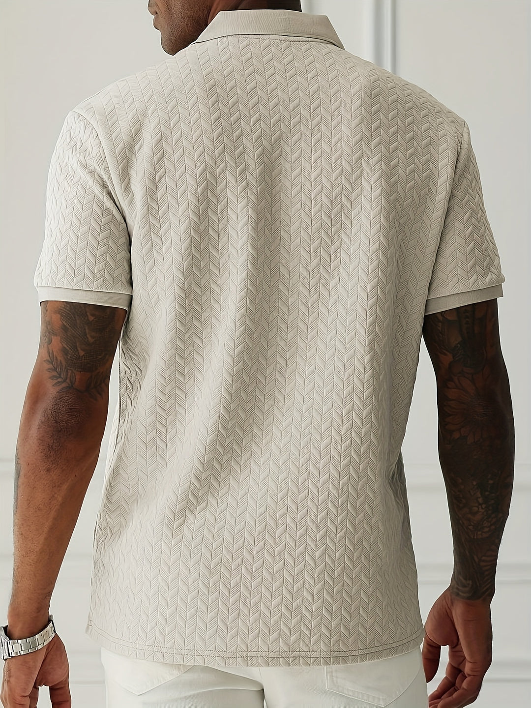 Herren-Poloshirt | Lässig & Bequem | Strickware | Leichter Stretch