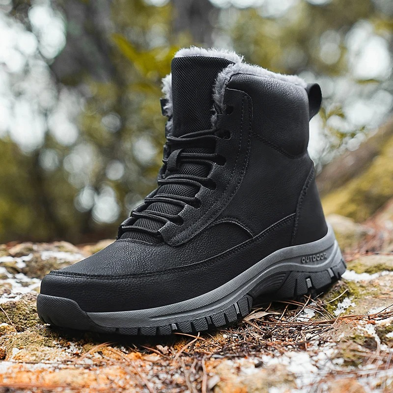 Wasserdichte Winterstiefel für Männer mit Fleecefutter und rutschfester Sohle für ultimative Wärme und Komfort | Olaf
