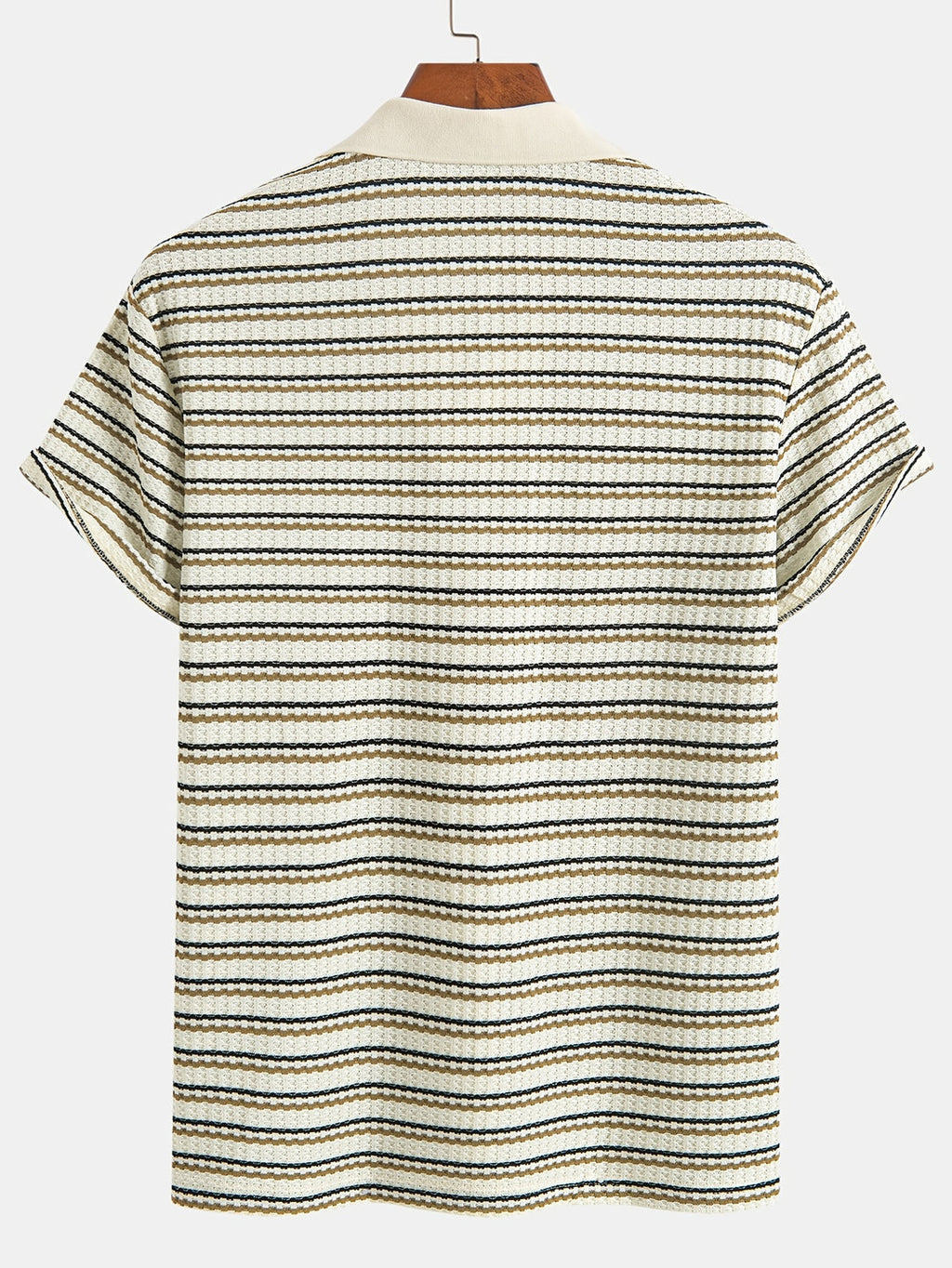 Herren-Poloshirt | Gestreiftes Strickhemd | Bequem & Atmungsaktiv | Sommer