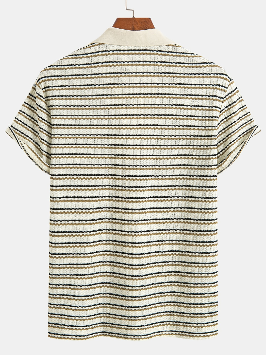 Herren-Poloshirt | Gestreiftes Strickhemd | Bequem & Atmungsaktiv | Sommer