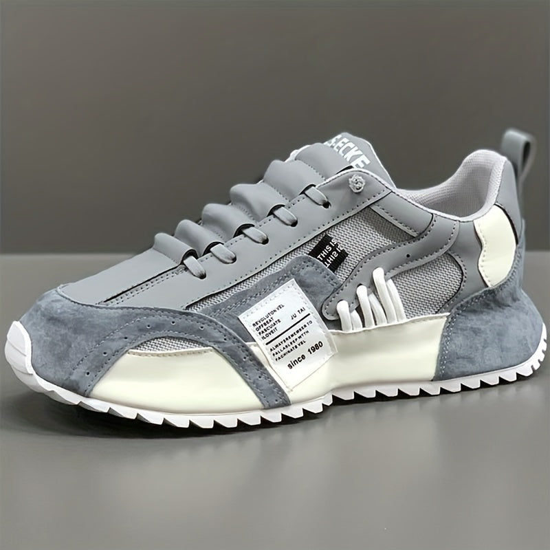 Herren Plateauschuhe | Bequem & Trendy | Zum Wandern & Joggen | Ganzjahres-Schnürschuh