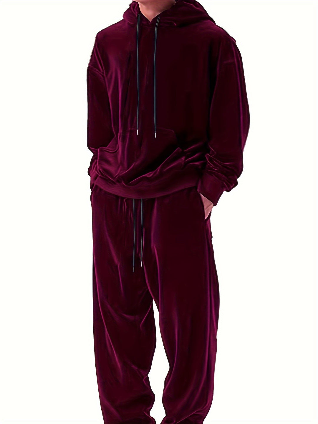 Herren-Trainingsanzug | 2-teiliges Velours-Set | Warm und bequem | Herbst & Winter