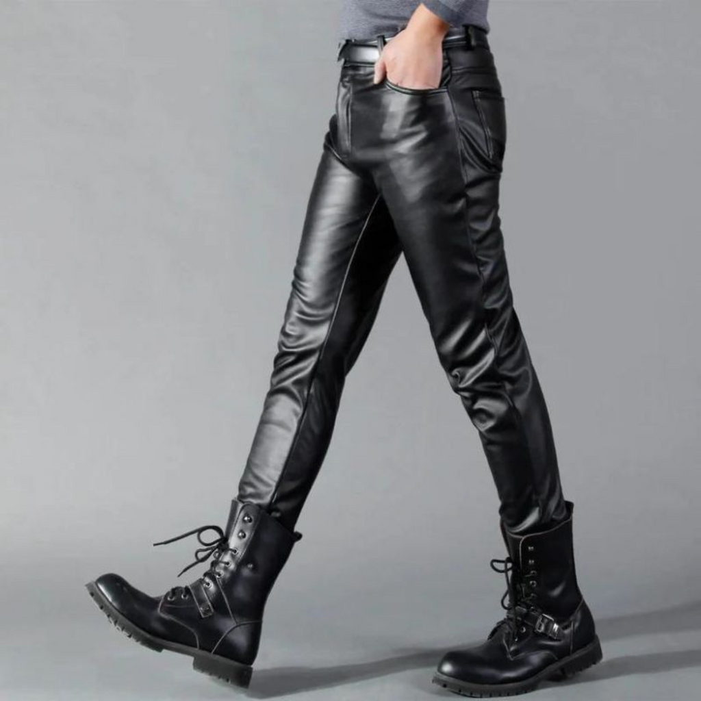 Premium Stretch-Lederhose für Herren mit vielseitigem Komfort und zeitlosem Design | Hidde