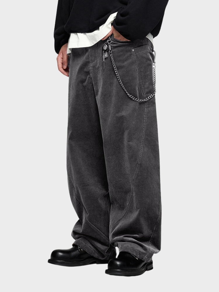 Lässige übergroße Cordhose für Männer mit entspannter Passform und modernem Stil | Tim