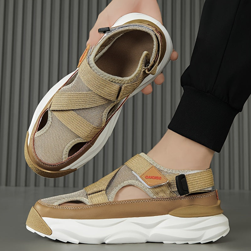 Herren Wandersandalen | Dicke Sohle & Anti-Rutsch | Bequem & Stylisch | Für Strand & Outdoor