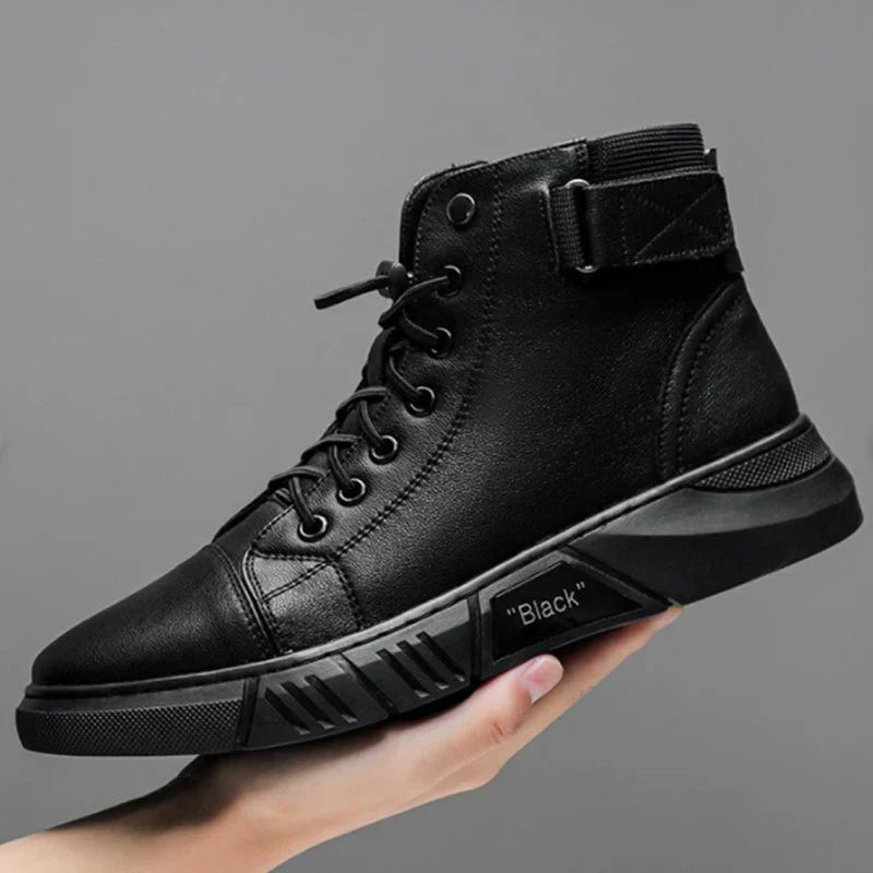 Schlanke Lederschuhe mit modischem Design und bequemer Passform für Männer | Kevin