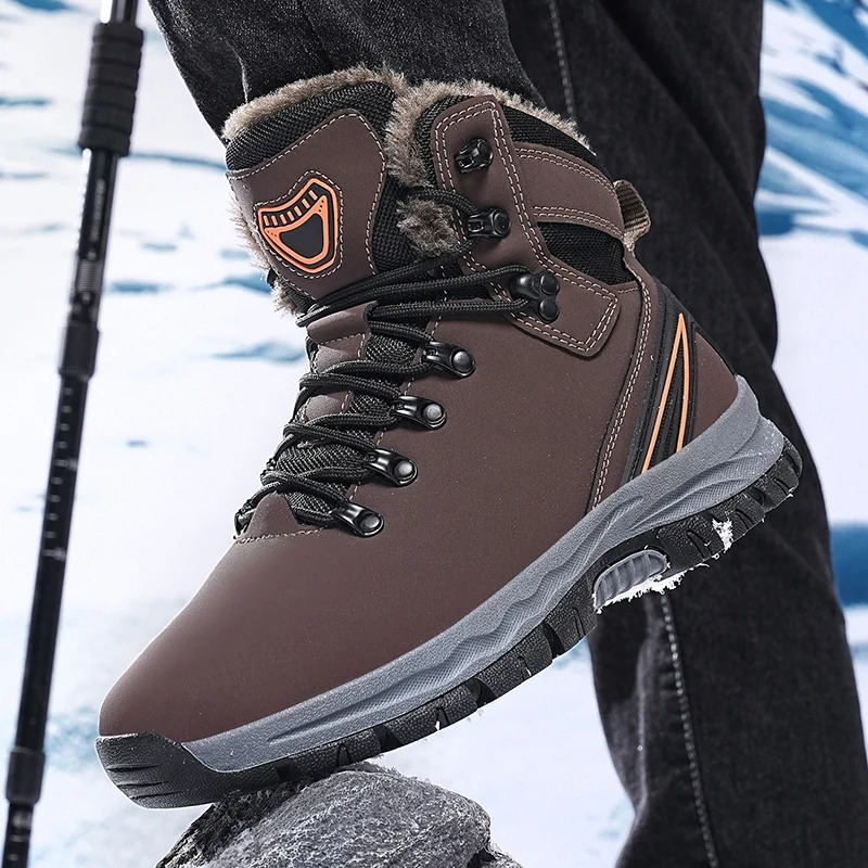 Wasserdichte, isolierte Winterstiefel für Männer mit Fleecefutter und einzigartigem Design | Pieter