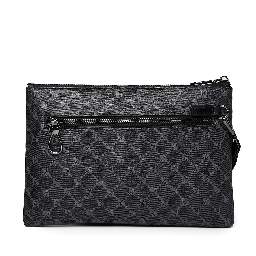 Herren Clutch | PU Leder | Kompakt & Modisch | Schwarze Handtasche