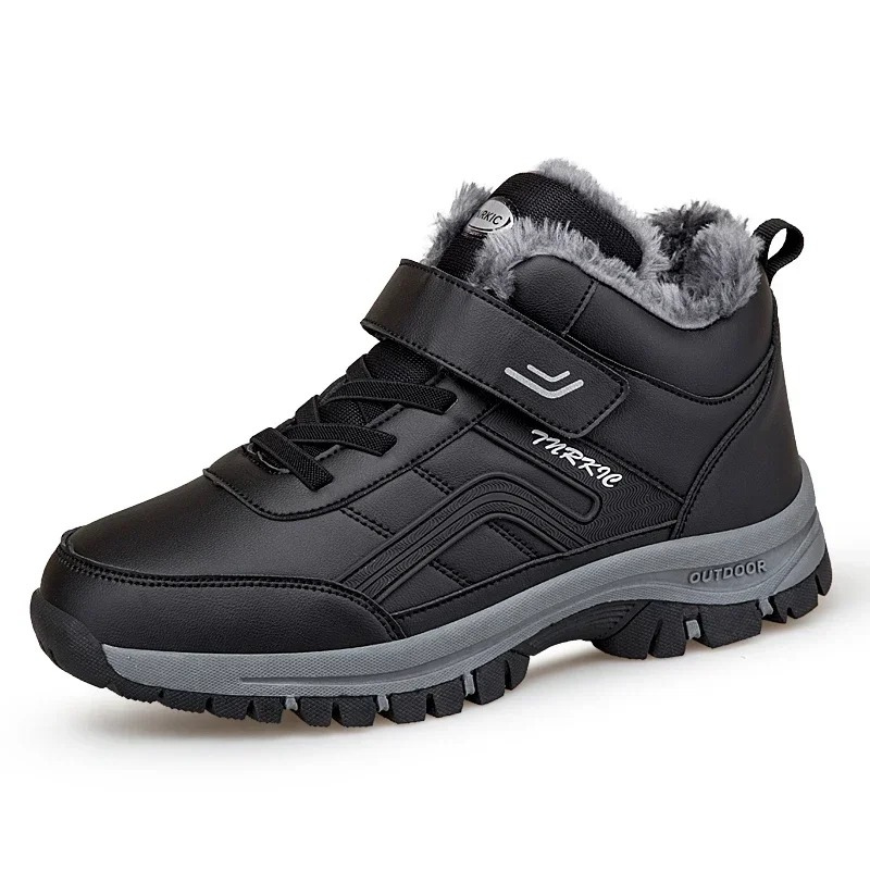 Wasserdichte Winterstiefel für Männer mit Fleecefutter und Klettverschluss | Finn