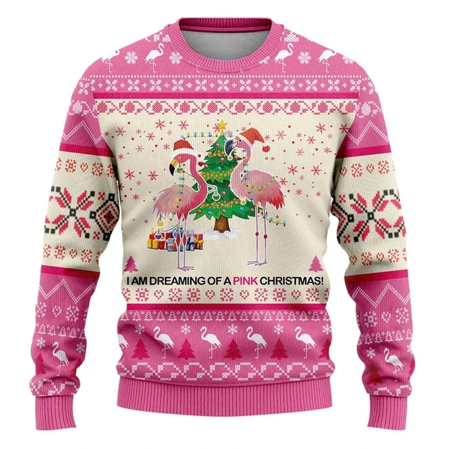 Festlicher Weihnachtspulli mit Eisbär und Lichterketten-Design | Morris