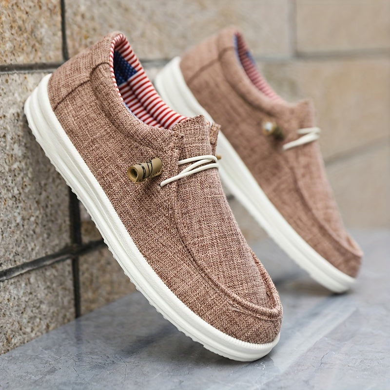 Herren Slipper | Leichtes Segeltuch | Bequem & Lässig | Frühling
