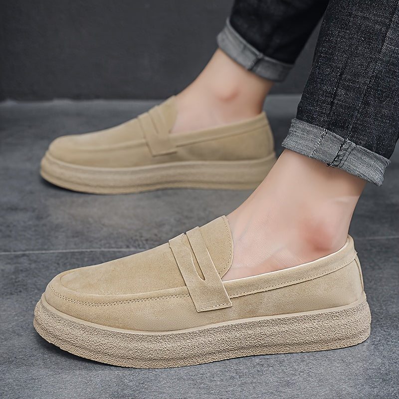 Herren Loafers | Vintage Casual | Bequeme dicke Sohle | Slip-On