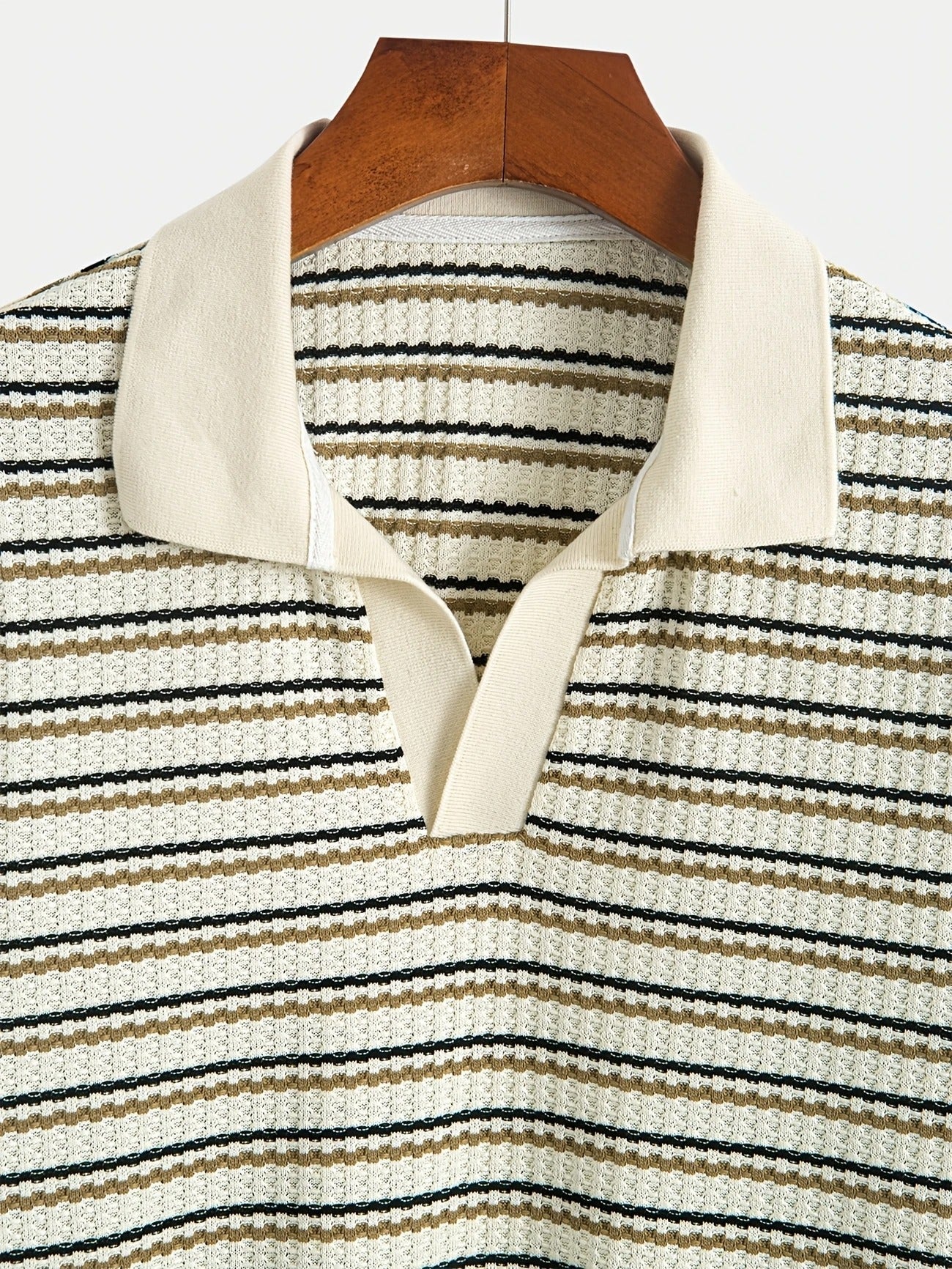 Herren-Poloshirt | Gestreiftes Strickhemd | Bequem & Atmungsaktiv | Sommer