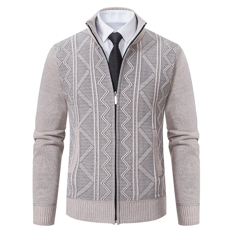 Luxuriöse Strickjacke | Warm & Stylisch | Business & Casual Eleganz | Polyester