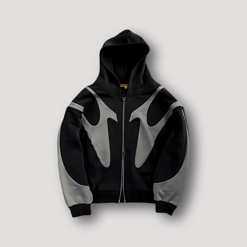 Trendiger Zip Hoodie für Männer mit urbanem Streetwear-Style und auffälligem Design | Brent