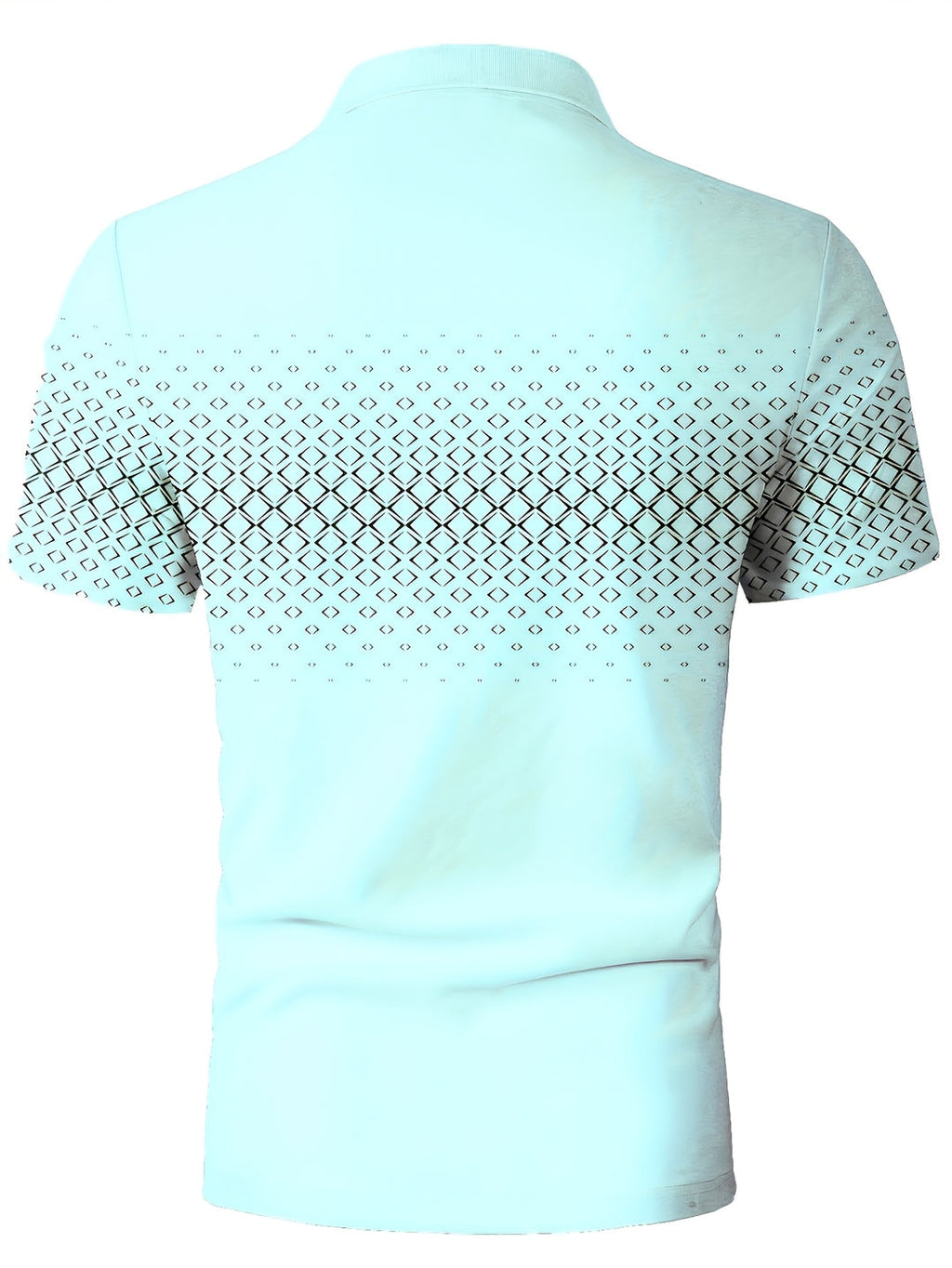Herren-Poloshirt | Black Diamond Print | Komfortabel & Stretch | Kurze Ärmel