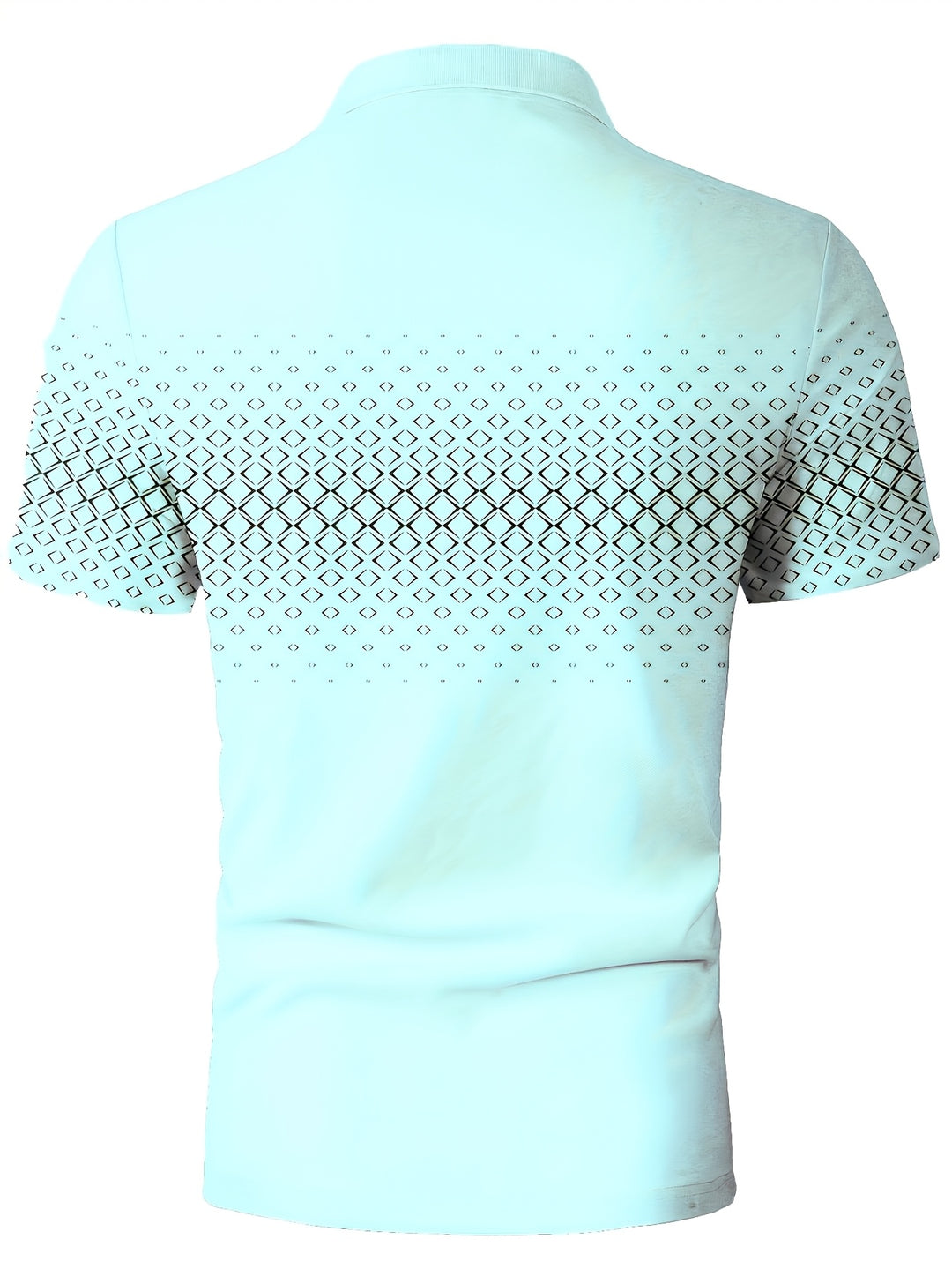 Herren-Poloshirt | Black Diamond Print | Komfortabel & Stretch | Kurze Ärmel