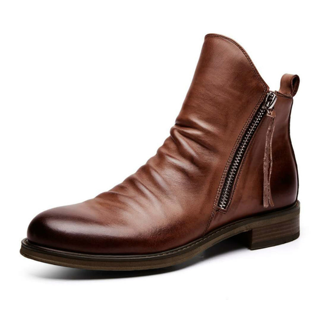 Elegante Chelsea-Boots aus Leder für Herren mit zeitlosem Design und klassischem Charme | Valentine