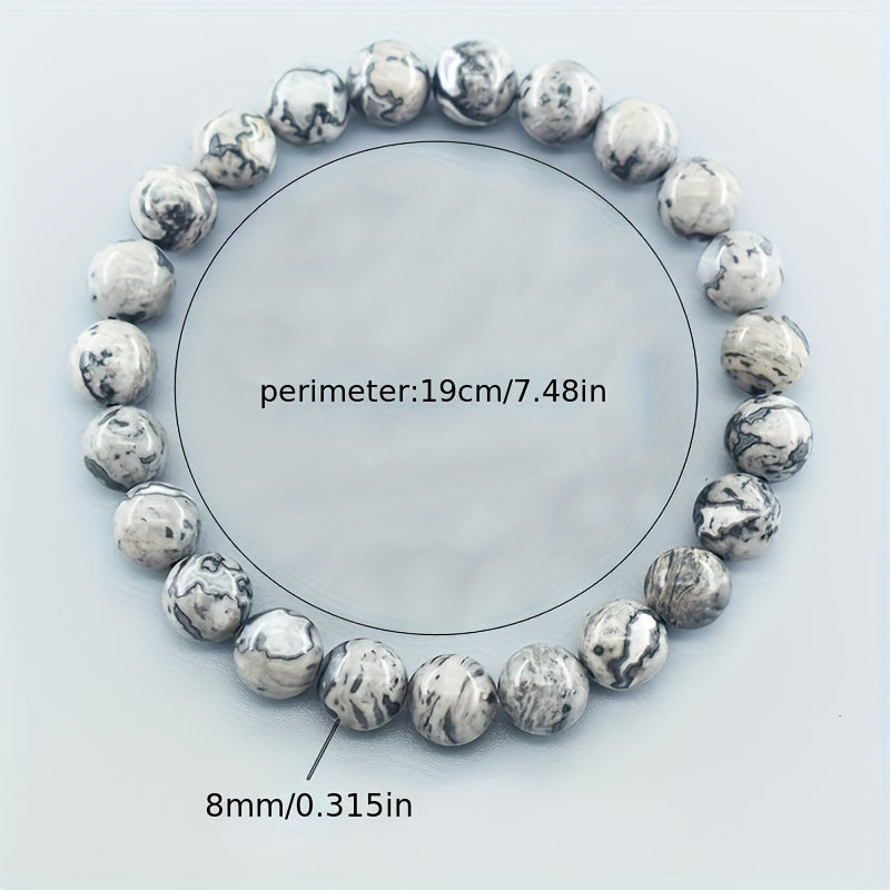 Herrenarmband | Naturschiefer | Boho Style & Resistent gegen Verblassen | Naturstein