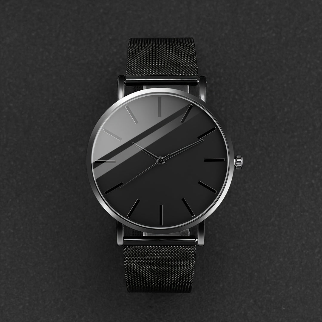Stilvolles 2er-Set Quarzuhren für Herren mit Aluminiumgehäuse und passendem Armband | Mark