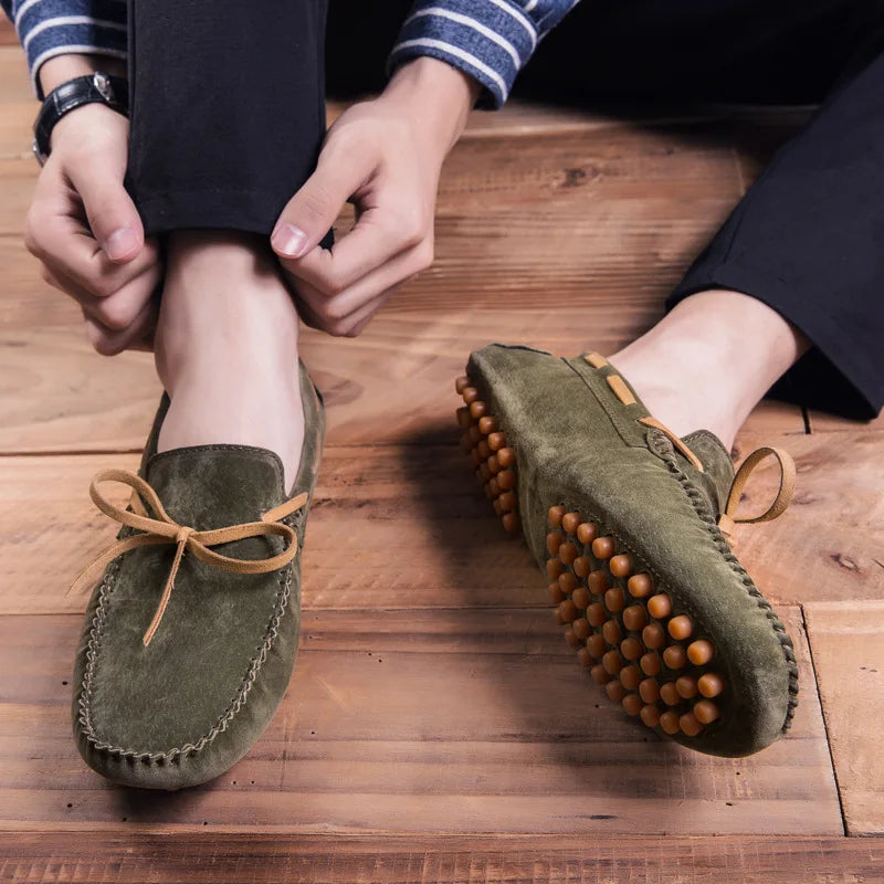 Herren Loafers | Echtes Leder | Weiche Sohle & Komfort | Lässiger Reitschuh