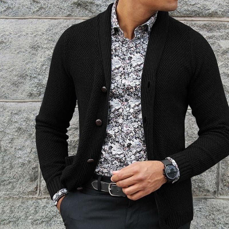 Anspruchsvoller Herrenstrickpullover mit luxuriösem Komfort und modernem Stil | Jake