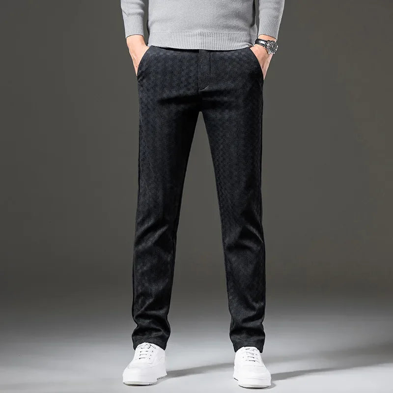 Elegante und vielseitige Herren-Karo-Cordhose mit zeitlosem Charme | Victor