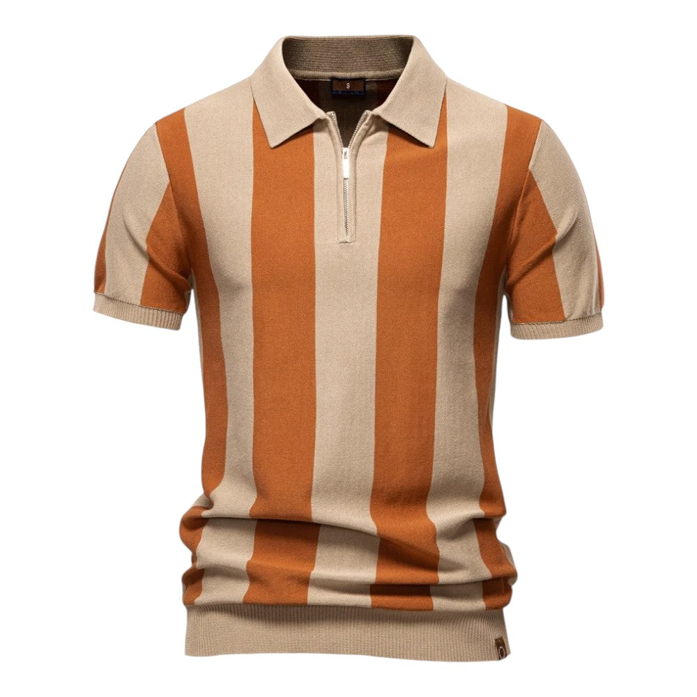 Herren-Poloshirt | Klassisches Modell | Einzigartiges Streifendesign | Lässig & Stylisch