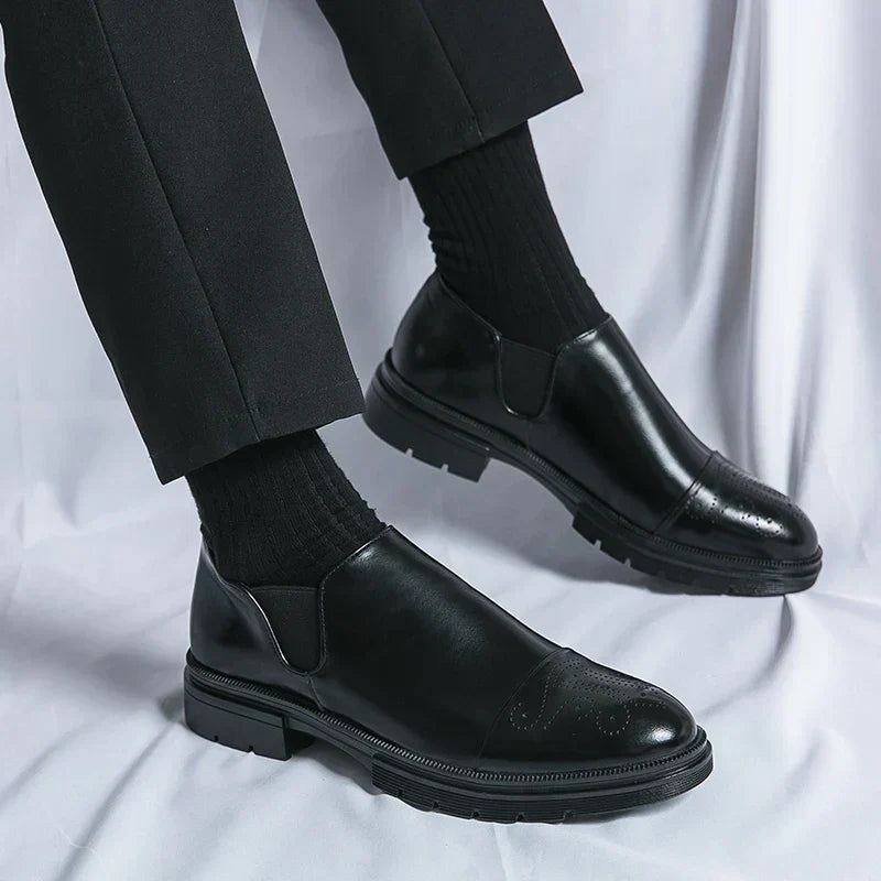 Herren Slipper | Echtes Leder | Elegantes Finish | Klassisches Design