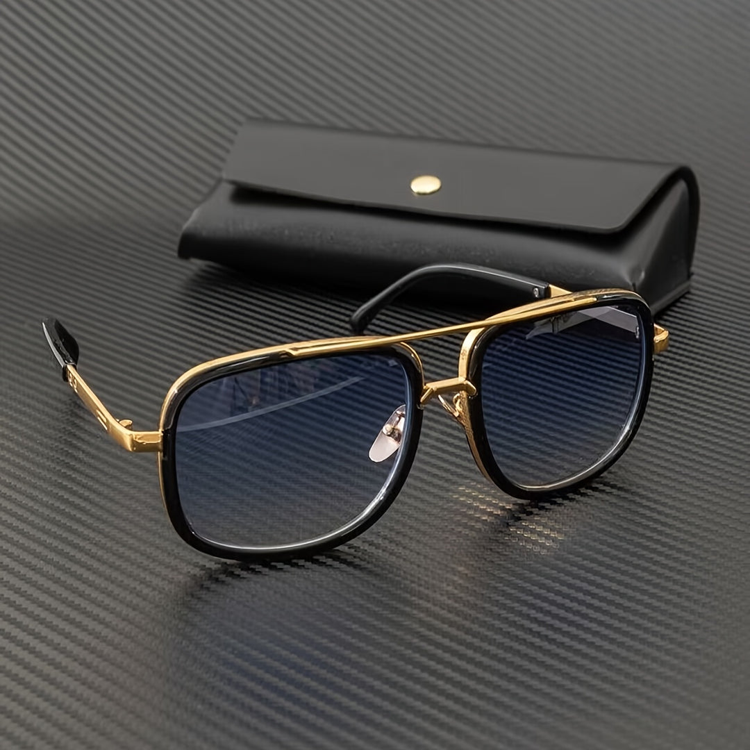 Herren-Sonnenbrille | Verlaufsgläser | Kupferrahmen | Stilvoll & lässig
