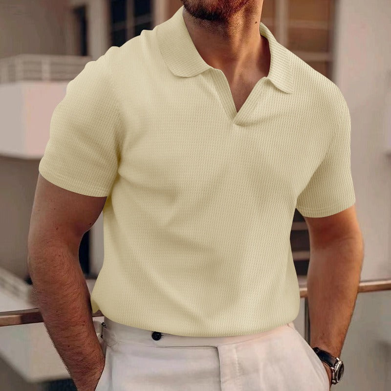Herren Polo | Kurze Ärmel & Atmungsaktives Material | Lässig für Sommer & Urlaub