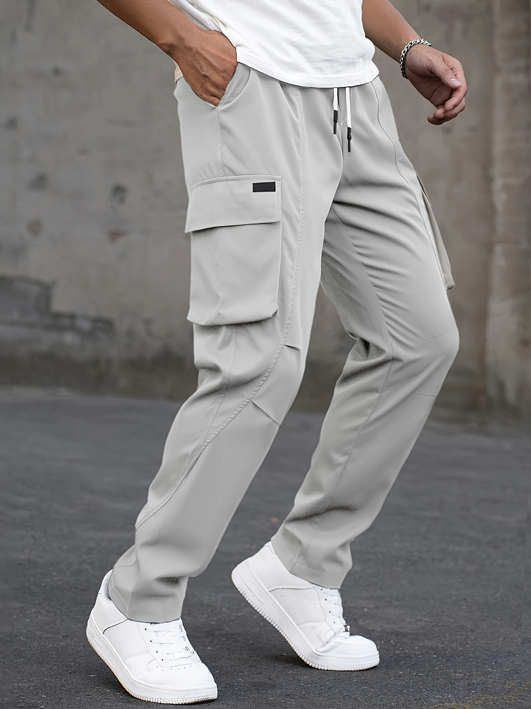 Herren Cargo-Hose | Mehrere Taschen | Trendy & Bequem | Non-Stretch